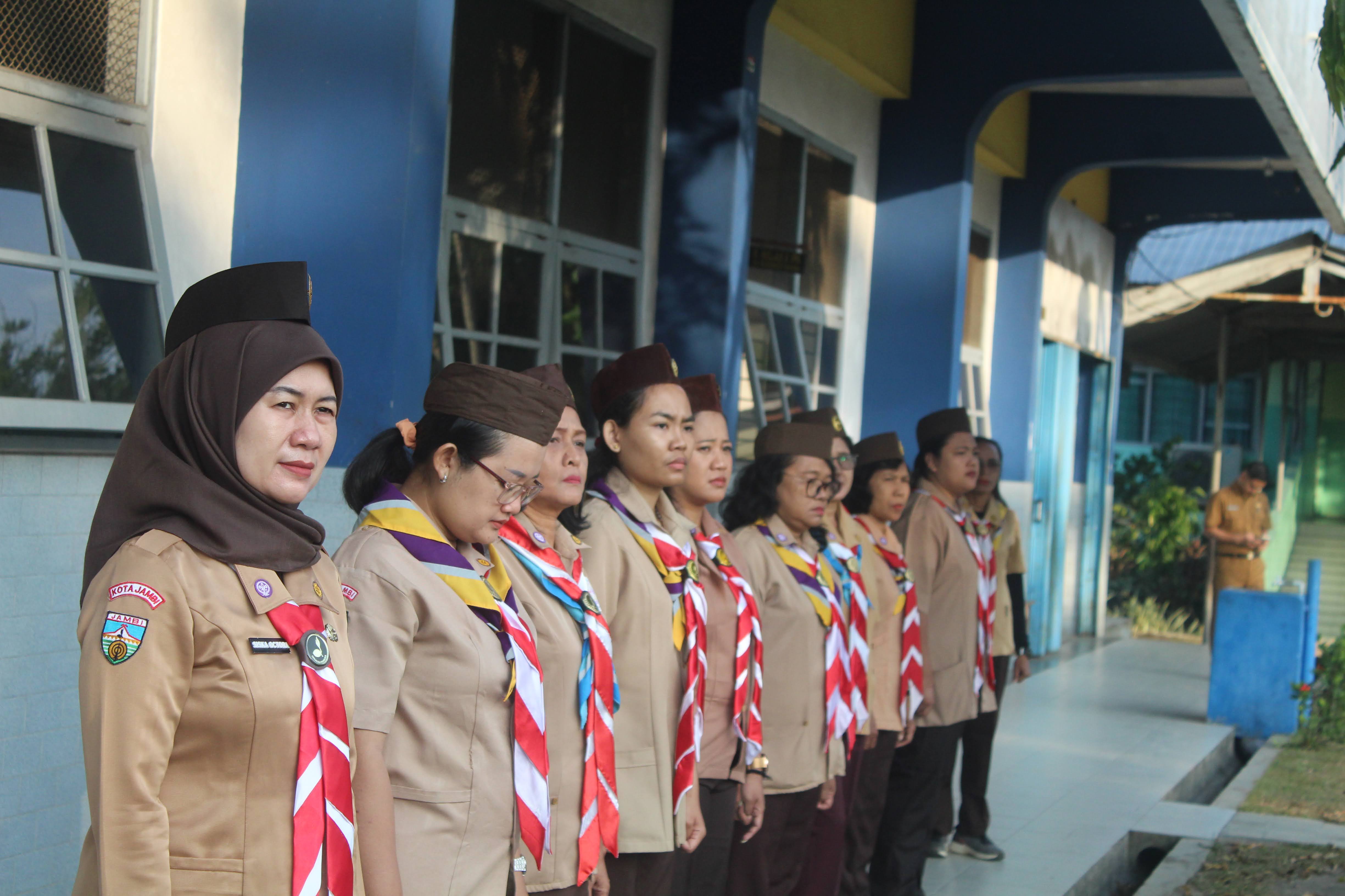 Inspektur Kota Jambi Pimpin Apel "Gerakan Pramuka Goes to School" di SMP Xaverius 2